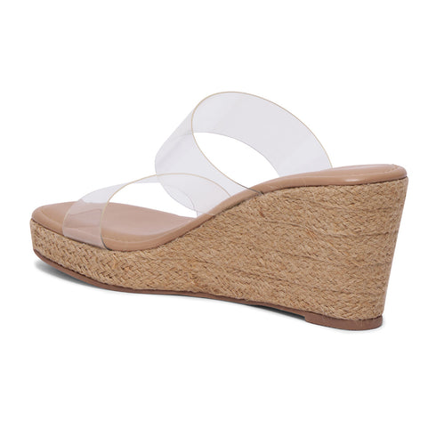 Elysa Transparent Wedge Sandals